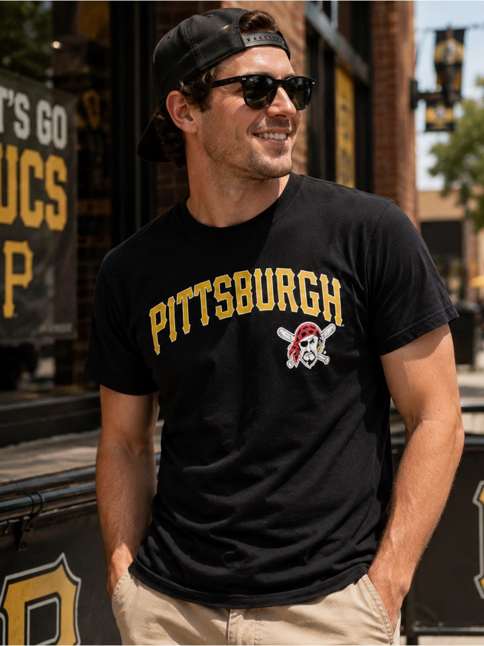 Pittsburgh Pirates Andrew McCutchen #22 MLB Black T Shirt Men’s Medium